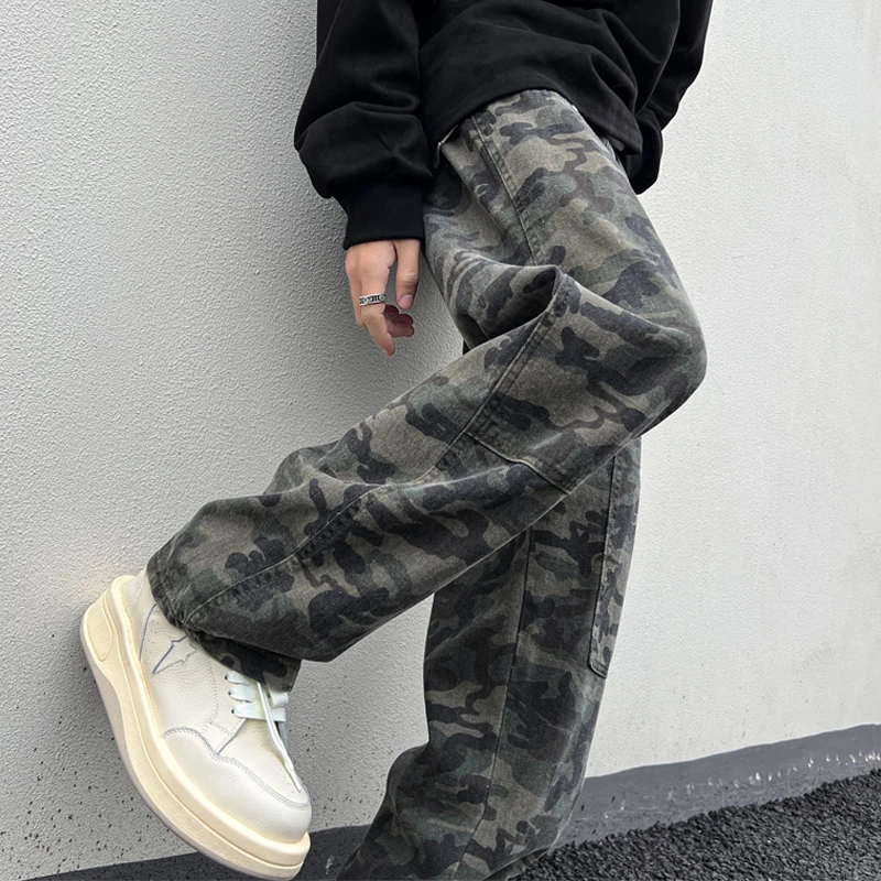 【小扬直播推荐】【小扬直播推荐】迷彩工装裤男士春秋休闲裤直筒