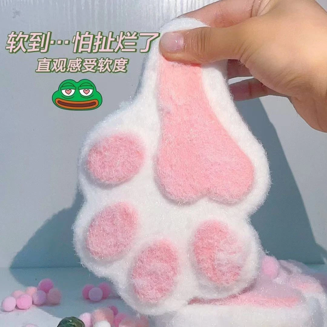 巨无霸猫爪植绒chao软 甜美可爱少女心捏捏乐慢回弹