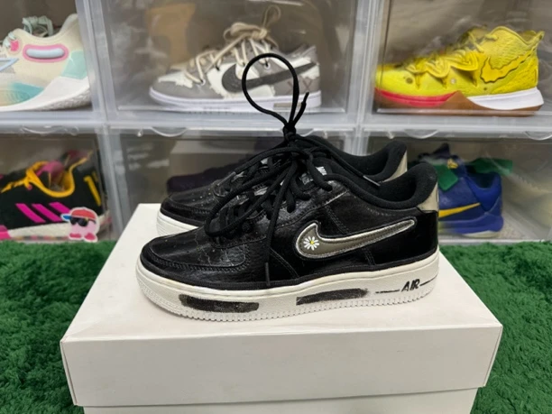 捡漏38.5码/af1黑白休闲鞋/公价1282/全新试穿