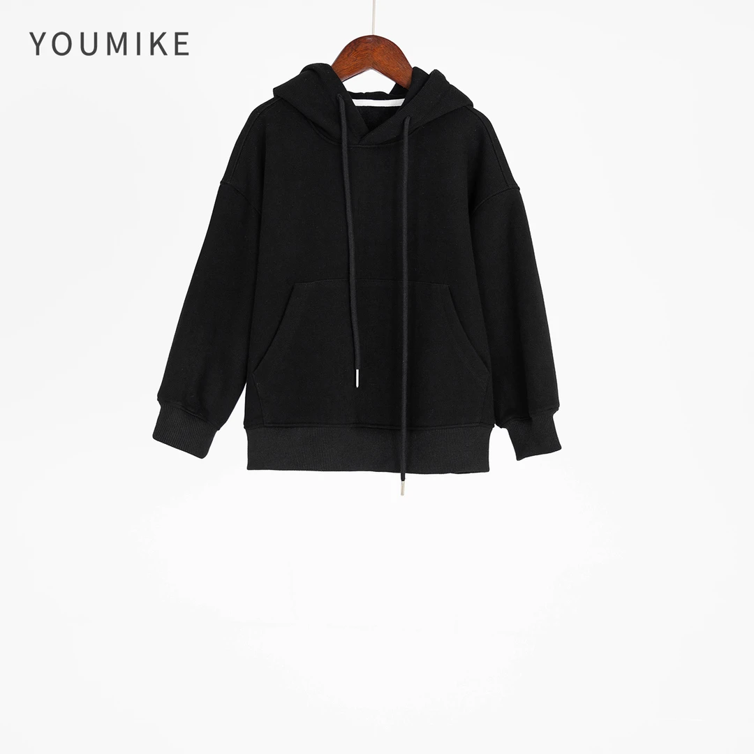 （柚米可）长袖秋冬款儿童纯色百搭卫衣 230901