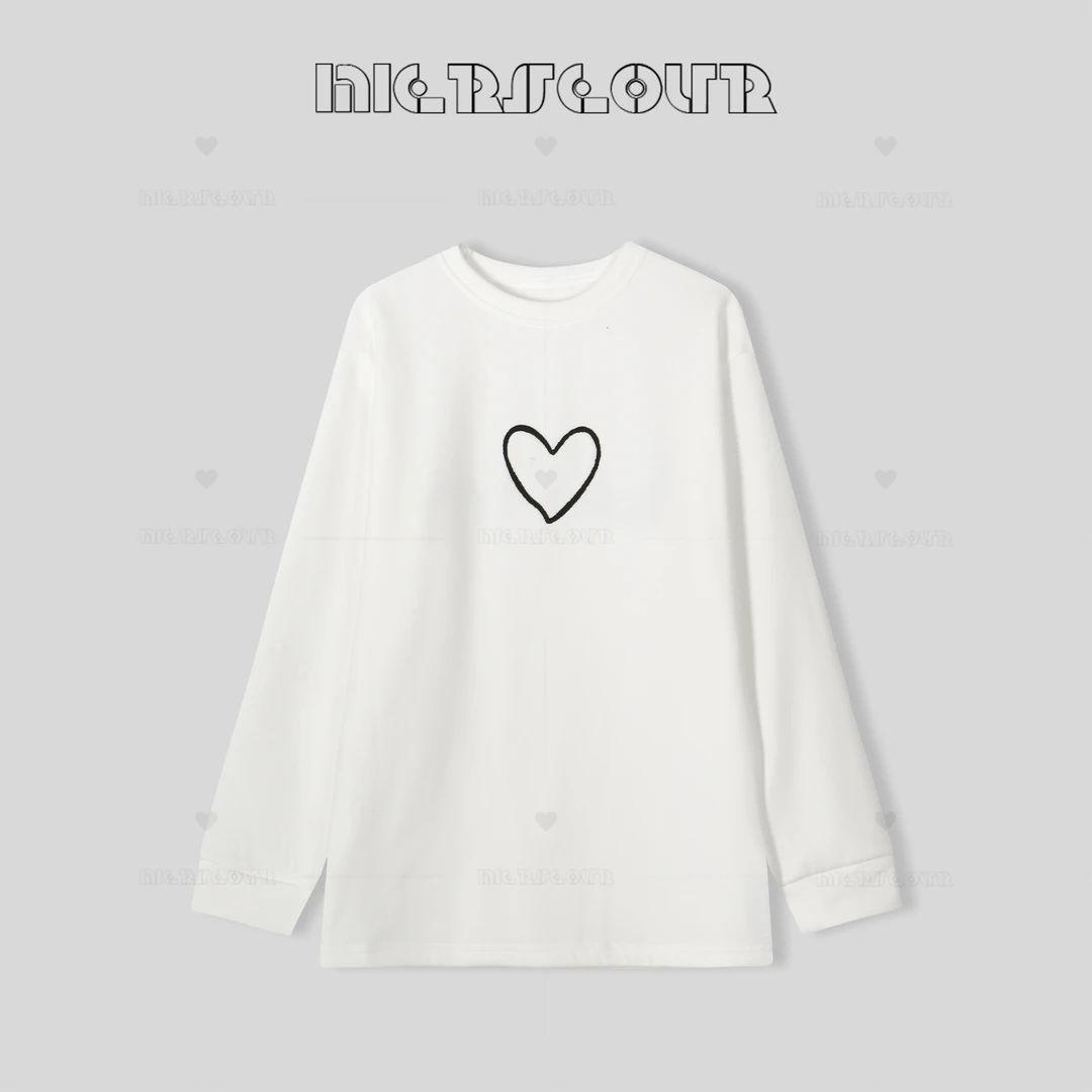 黑l金系列新款简约T恤加厚圆领上衣39279