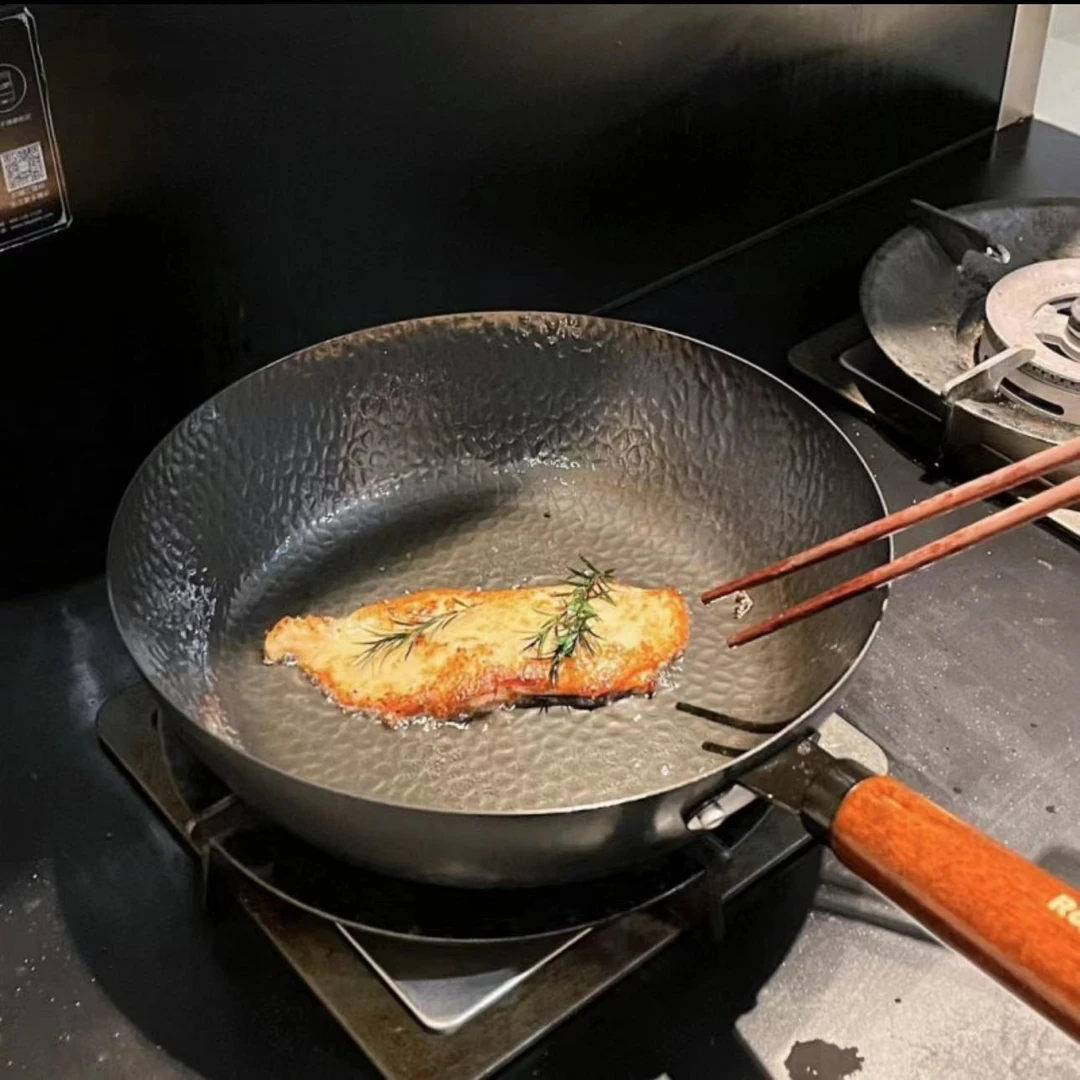 【新疆包邮】章丘手工捶打平底锅