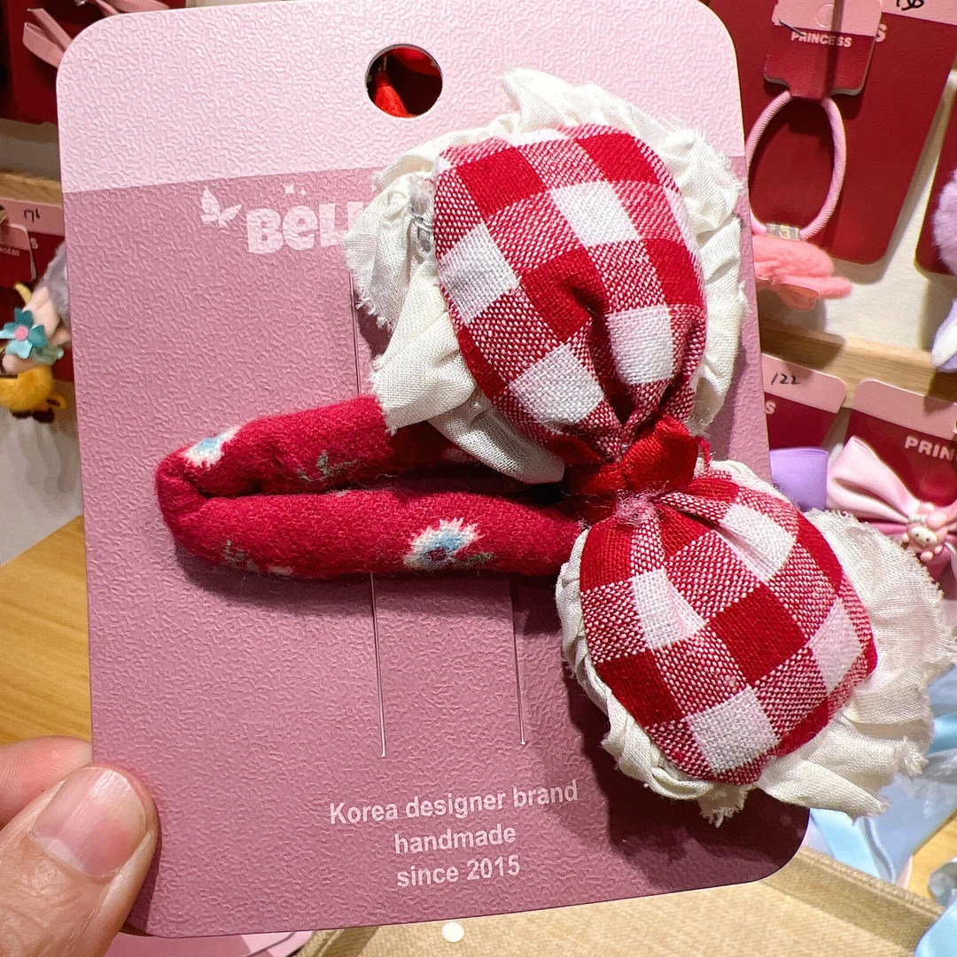 编码600-1000红色系列韩版古风发夹直播间专拍宝宝儿童发卡秋冬