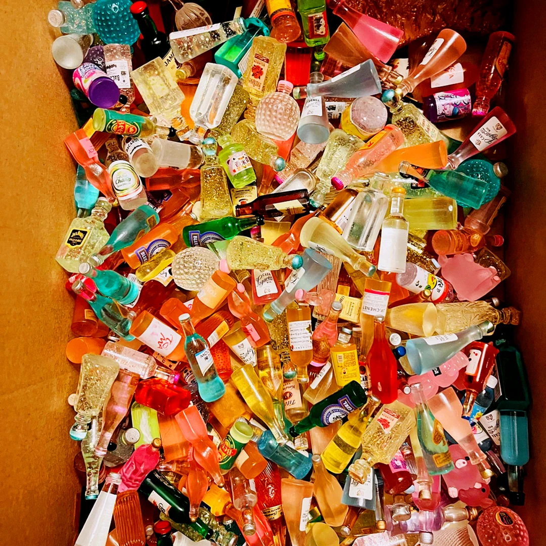 diy配件树脂小酒瓶洋饮料瓶混装摆件瓶子混装微缩玩具仿真瓶子