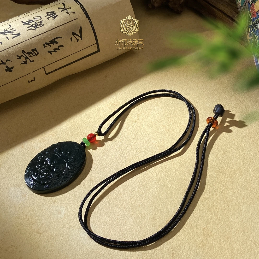 小师妹|塔青大黑脸吊坠