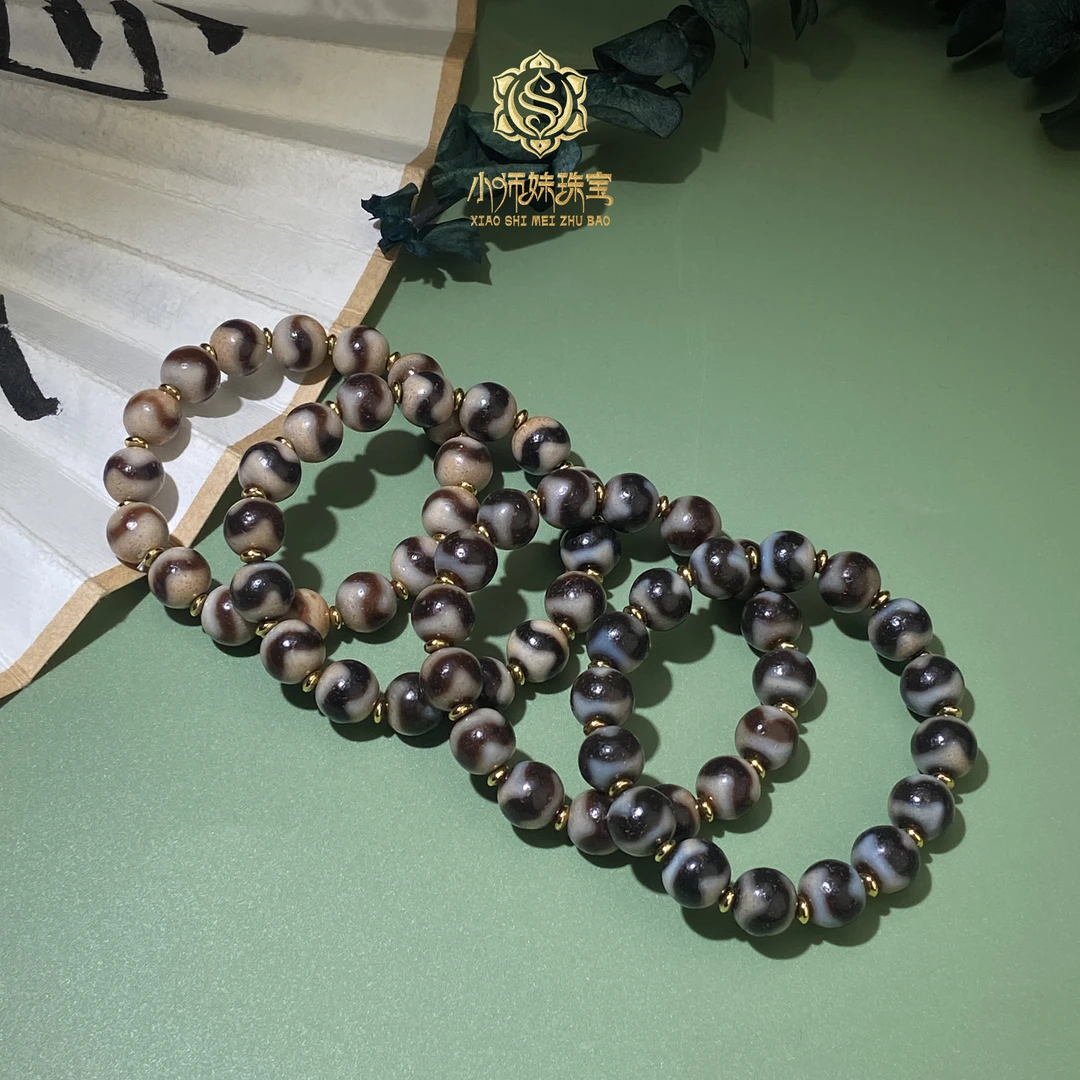 小师妹|XL牙牙合金玛瑙手串多样性发其一