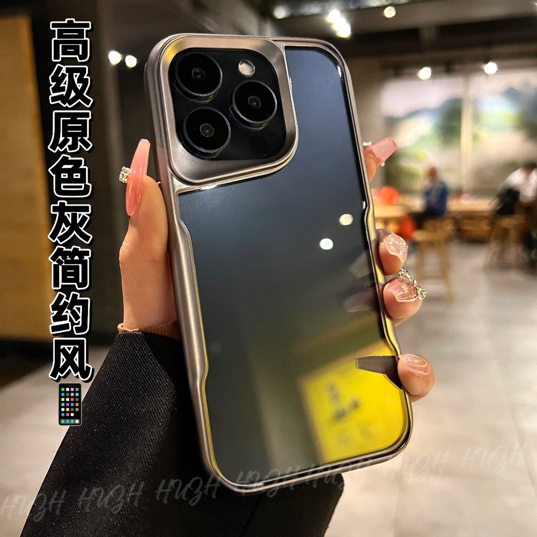 适用苹果16promax15高级感不规则iPhone14手机壳p13创意质感透明