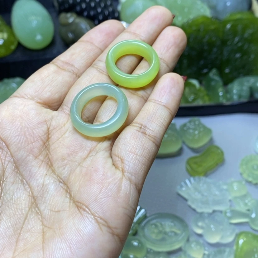 【闪购商品】岫玉戒圈未镶嵌滩*仔