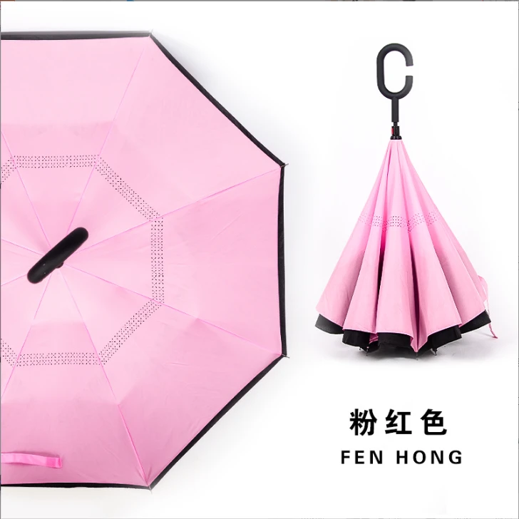 超大双层反向伞长柄伞直杆伞广告伞logo户外遮阳伞太阳伞批发