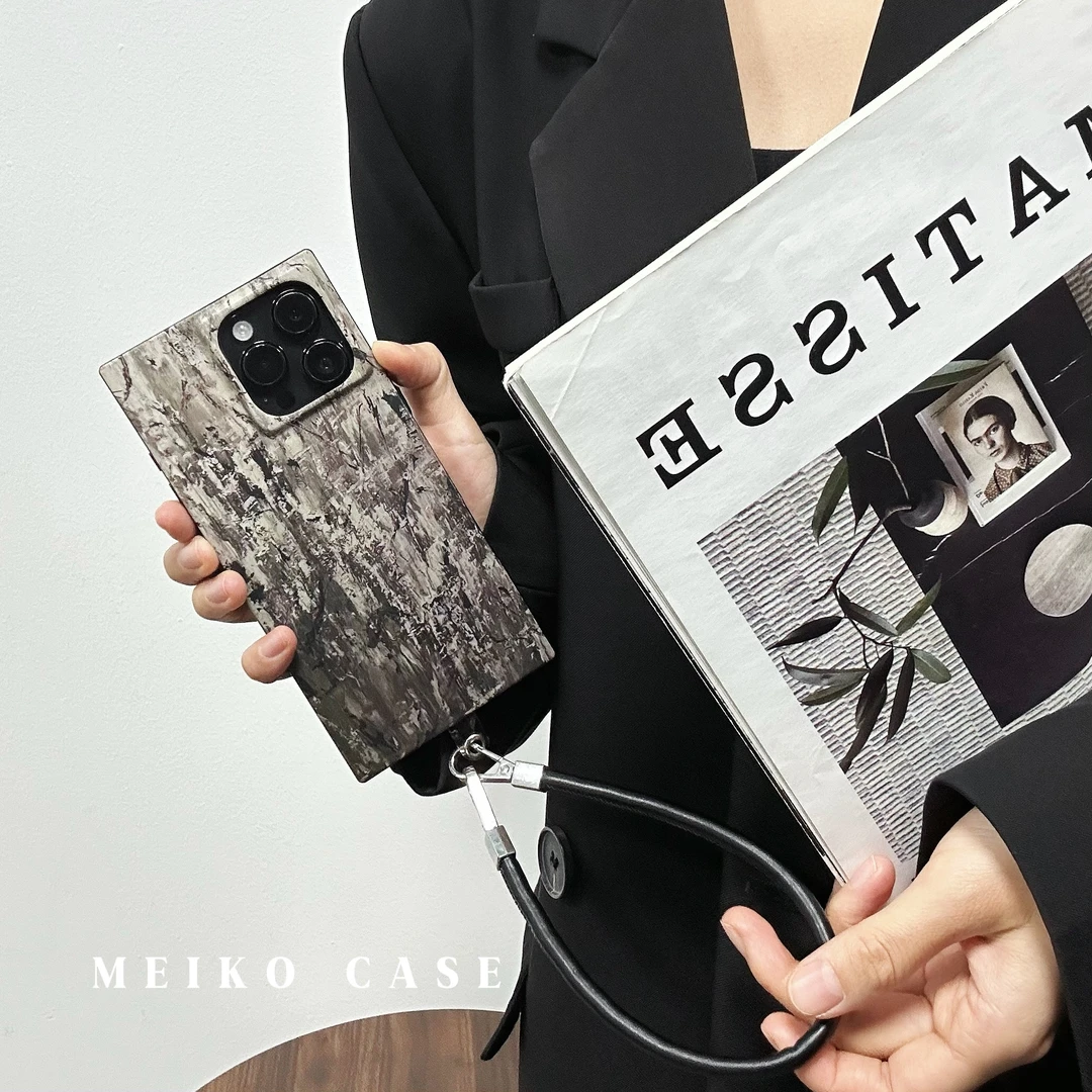 MEIKOCASE方形全包手机壳适用苹果16防摔iphone15promax艺术14/13