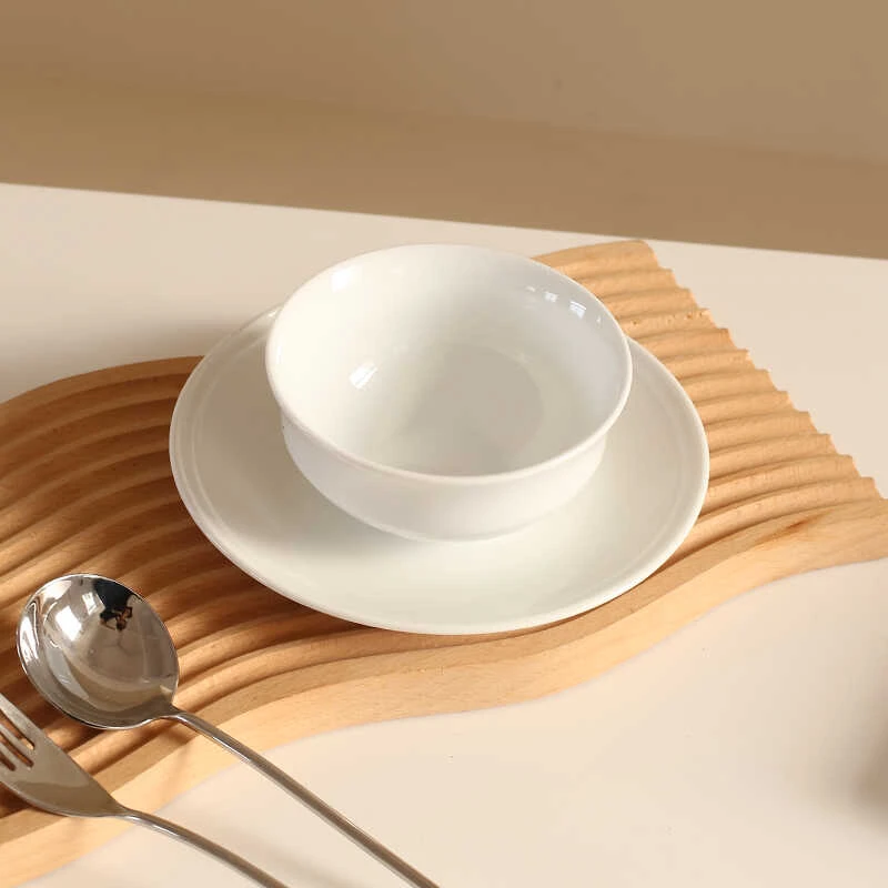 17.5*1.8cm 7寸华雅浅盘 陶瓷家用饭碗面汤盘2024高端出口