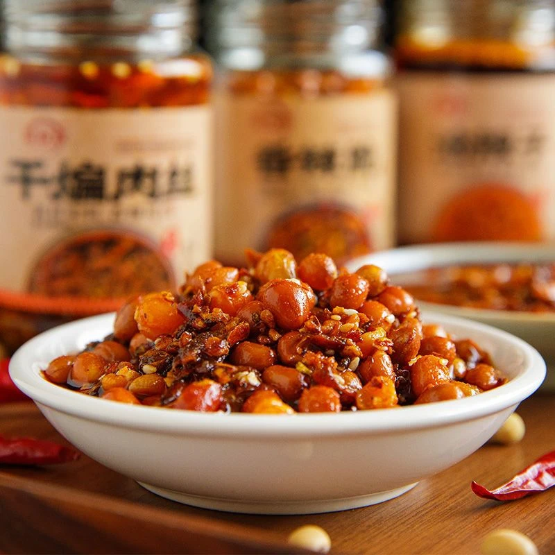 香辣脆开胃下饭五仁辣椒酱花生红油辣椒拌凉菜拌饭拌面调料火锅蘸