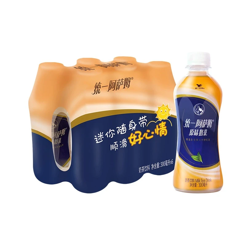 （3/12瓶）统一阿萨姆奶茶原味奶茶迷你瓶装一手饮料批发奶茶