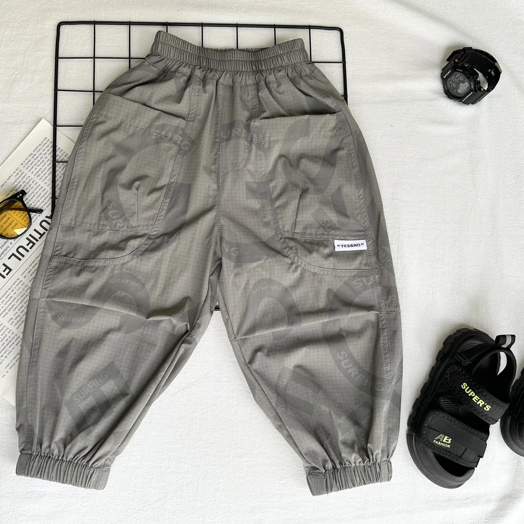 男童防蚊裤薄款夏装中小童防嗮运动裤夏季宝宝休闲裤小男孩韩版潮