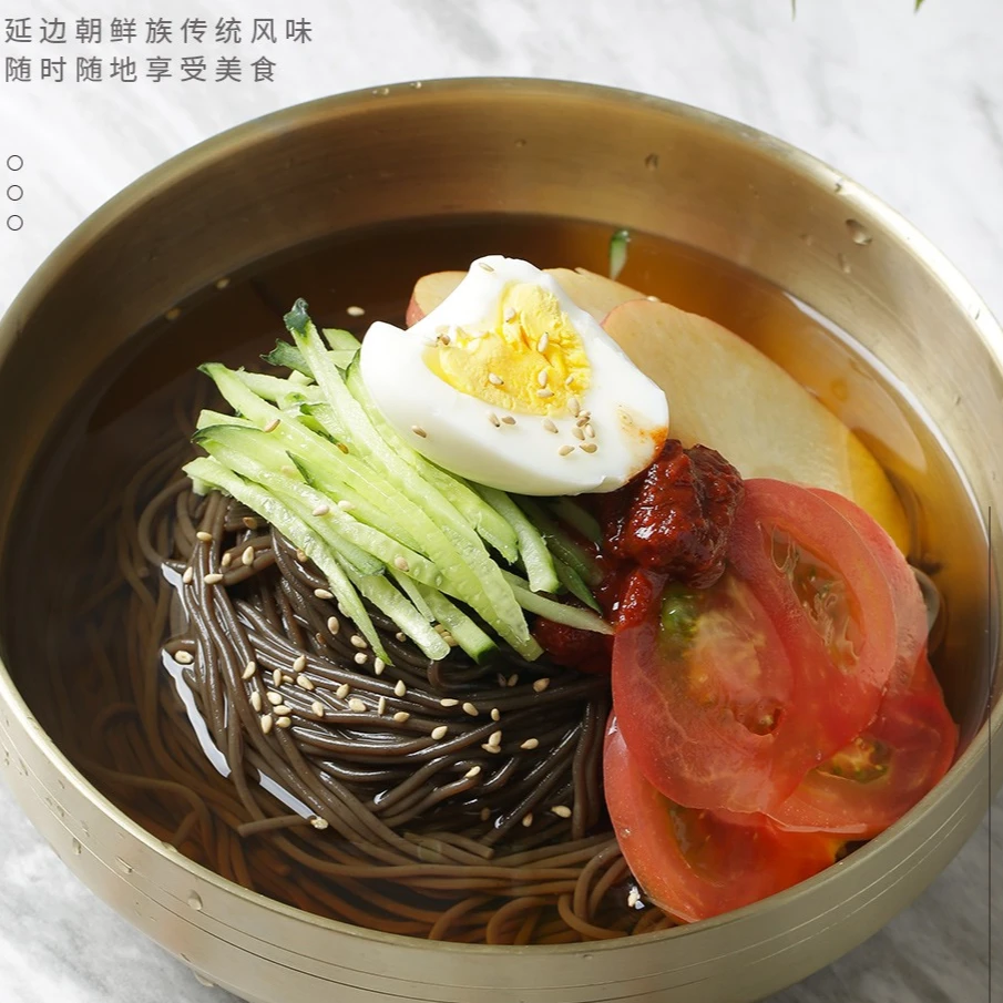 朴美钰延边朝鲜族荞麦冷面602克/袋,6袋营养食用冷冻美食味道