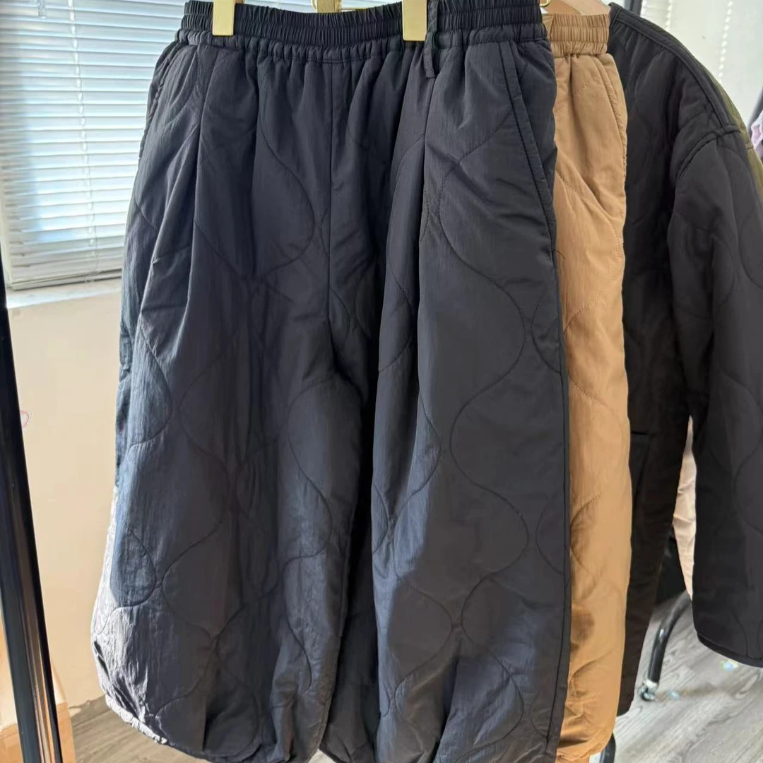 日单加绒加厚棉裤