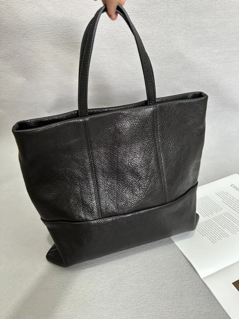 高定植鞣牛皮公文包