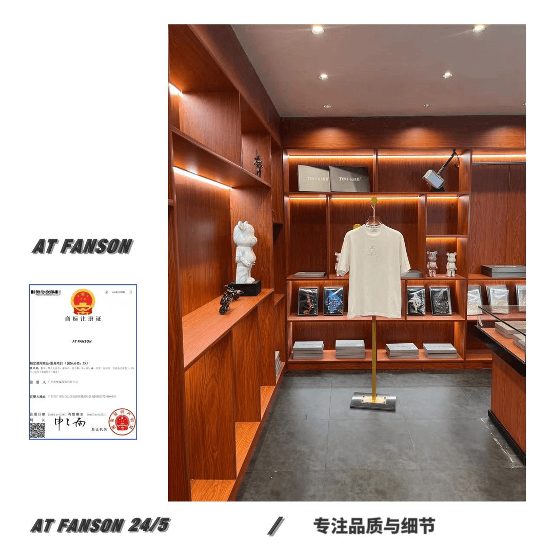 atfanson 【十字刺绣】8381#080夏季时尚简约刺绣半袖/圆领宽松短袖