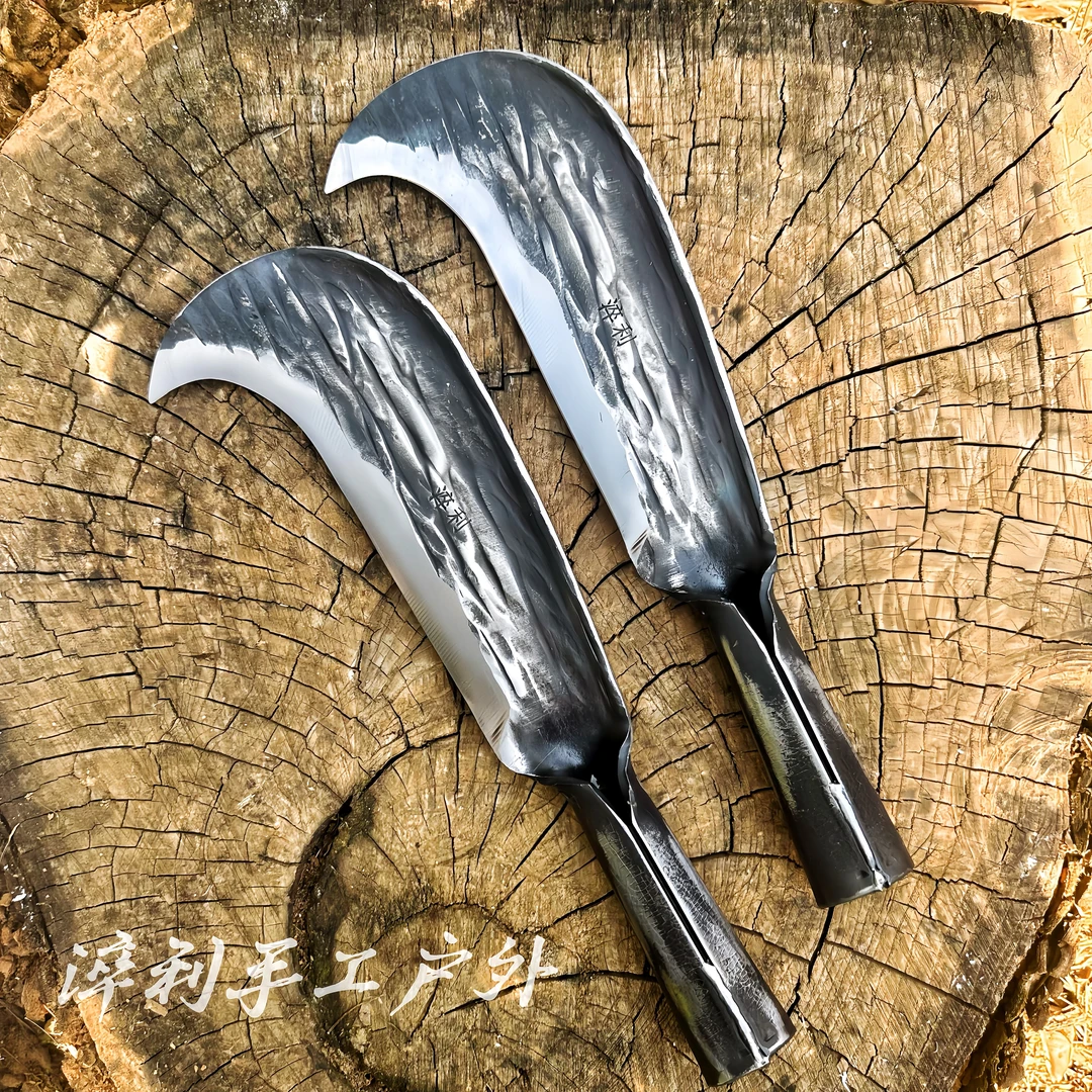 手工锻打户外砍柴刀砍竹子砍柴农用上山开路勾型劈柴开荒工具加重