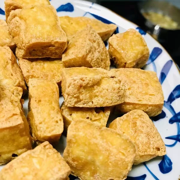 湖南农家手工油炸豆腐纯菜籽油制作