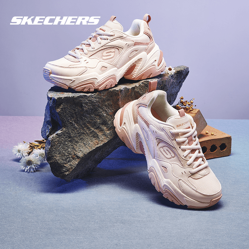 Skechers斯凯奇女鞋二代机甲鞋新款复古透气休闲鞋时尚潮流运动鞋