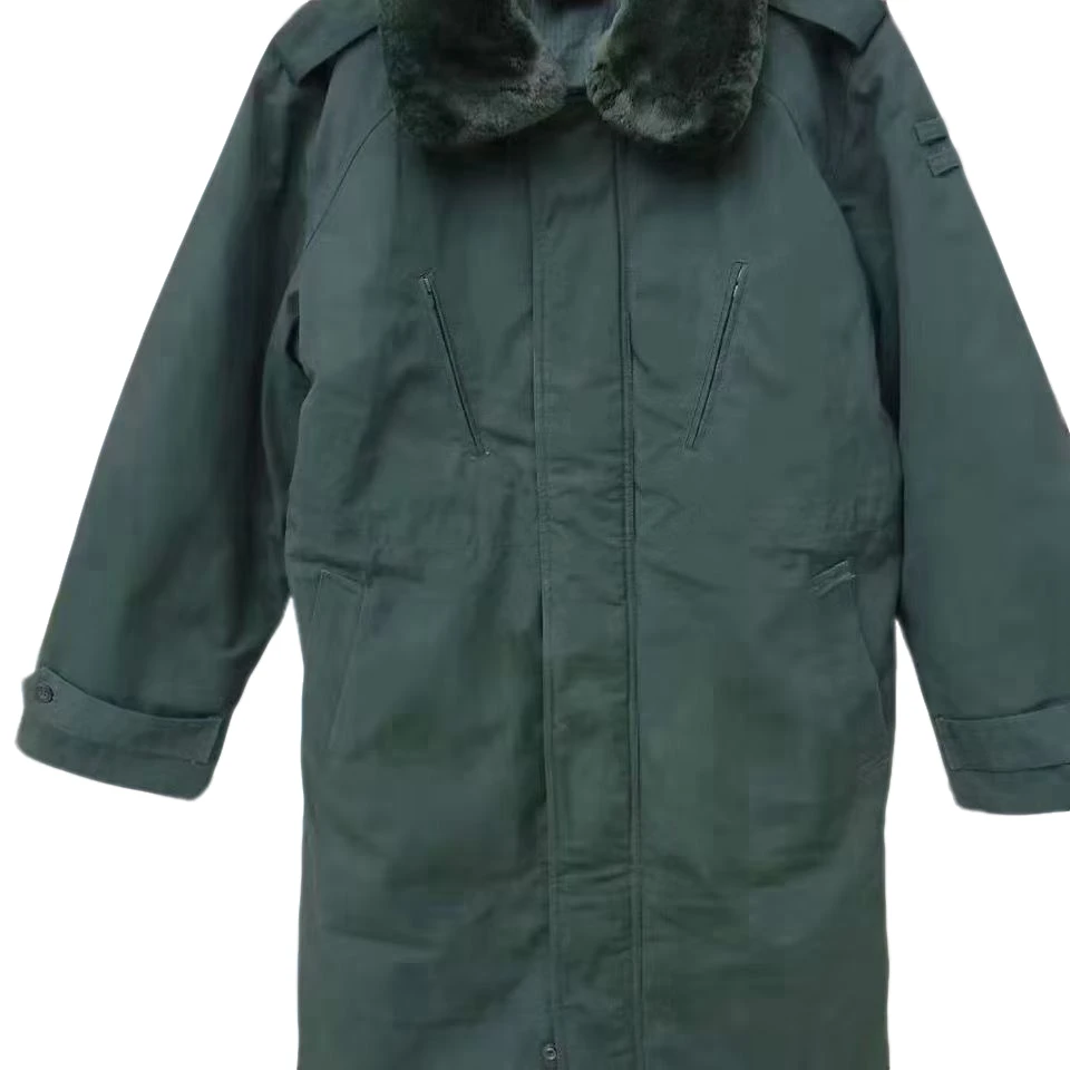 （货号八层）常服大棉袄大衣保暖御寒长款到膝盖有内胆