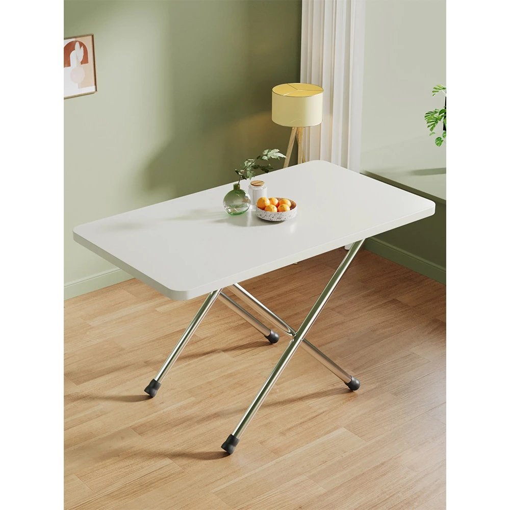 TICEENA折叠桌子家用吃饭餐桌厨房小户型饭桌简易长方形便携式摆