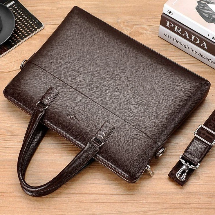 男士包包软皮手提包商务公文包休闲单肩包斜挎包电脑包潮牌男包包