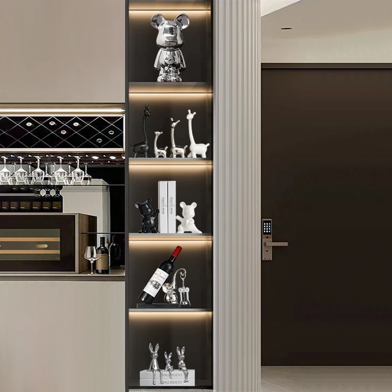 客厅电视柜酒柜装饰摆件工艺品陶瓷轻奢高档玄关家居装饰品摆酒架