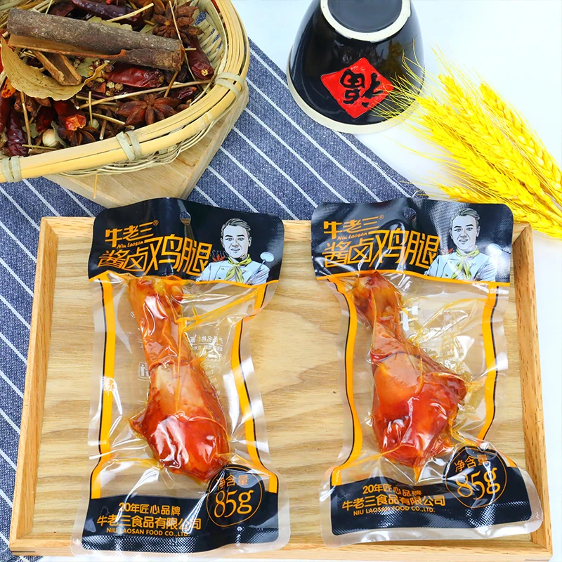 【香卤鸡腿】牛老三酱卤鸡腿独立装卤味熟食零食宵夜充饥开袋即食