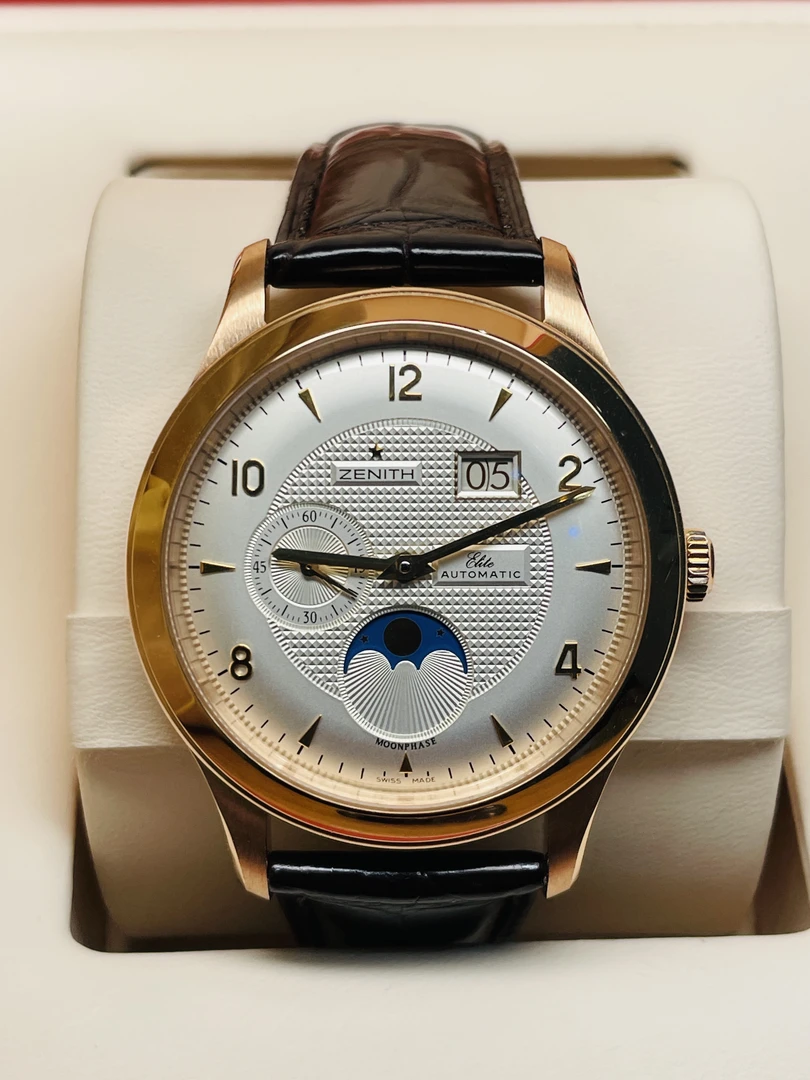 95新 Zenith/真力时 全套有保卡无枕头/40mm/折叠扣/117克整表