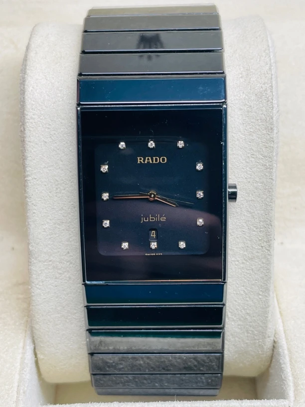 95新 Rado/雷达 27.5mm/陶瓷男表/原钻12钻/单表