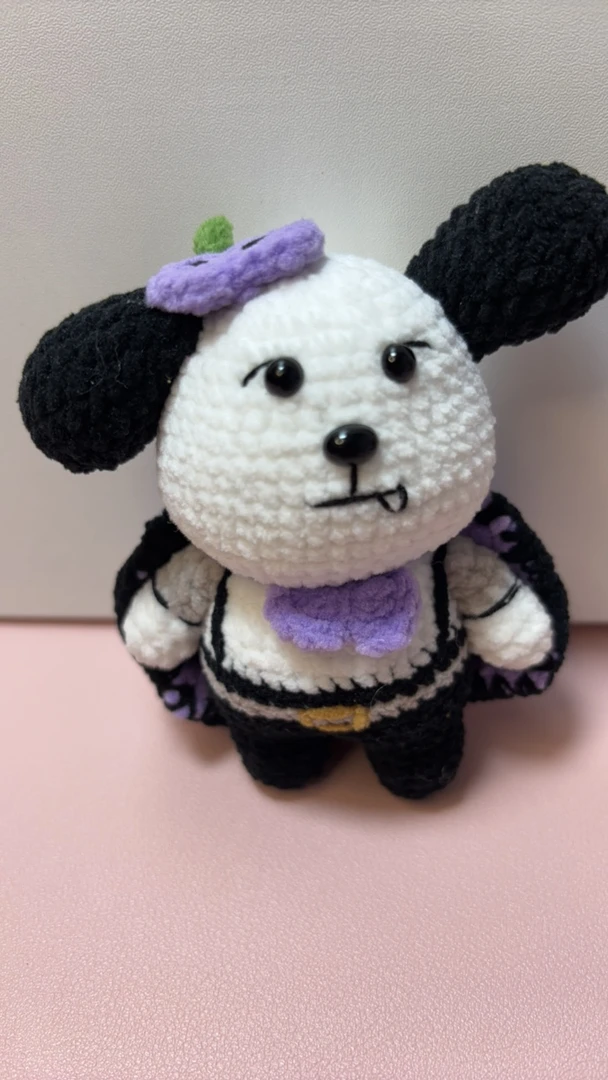 手工钩织恶魔帕恰玩偶成品（钩织不易不调退）