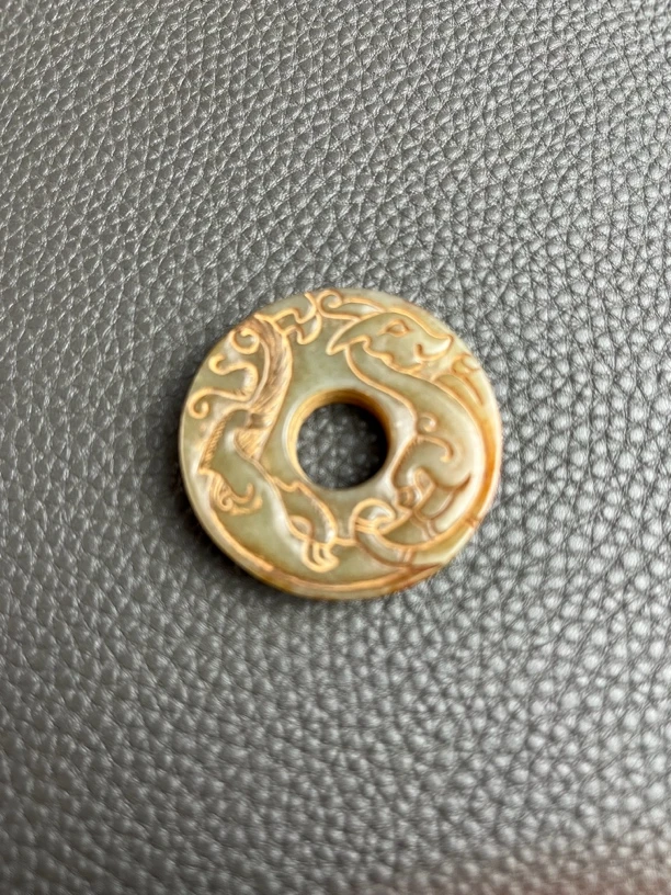 和田玉，龙玉壁挂件，