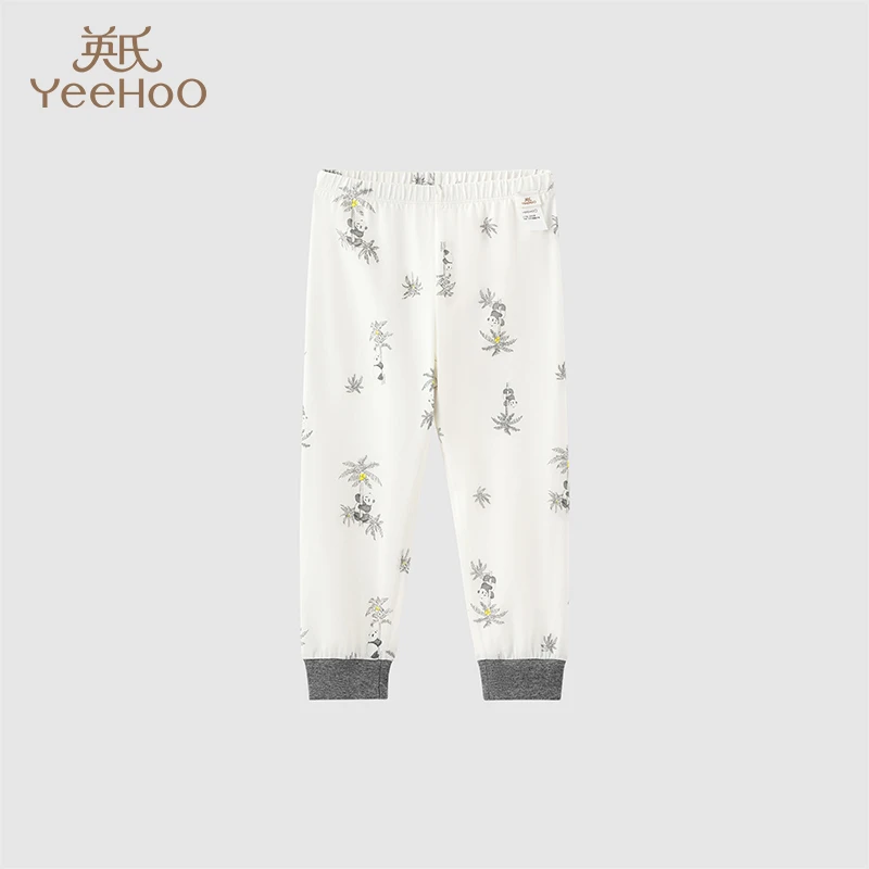 【商场同款】英氏熊猫氧感系列内衣家居裤男女宝保暖裤春新款