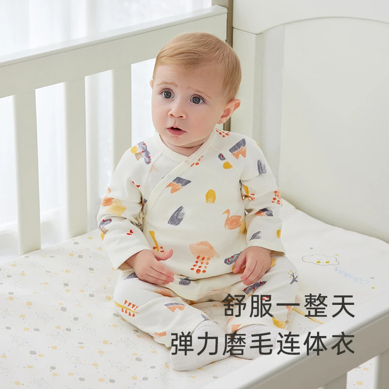 【秋冬打底】英氏婴儿衣服连体衣秋装宝外出包屁衣哈衣爬服2024款