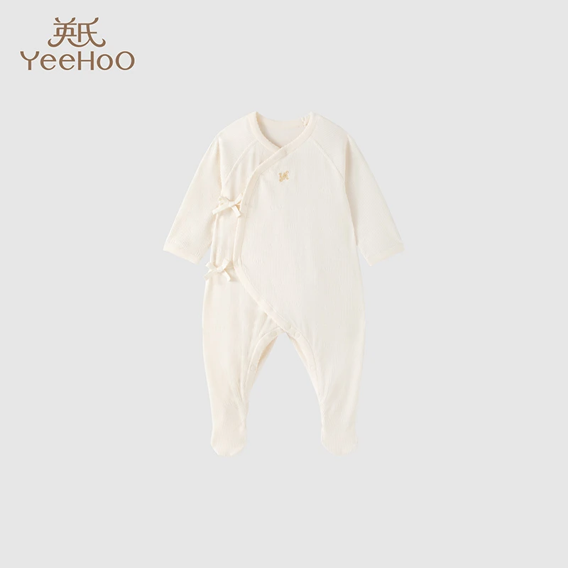 【商场同款】英氏【素心如艺】婴幼儿连体衣宝宝包屁衣满月服哈衣可爱