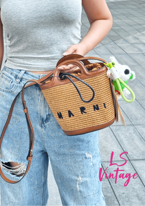 95新 MARNI Marni草编包
