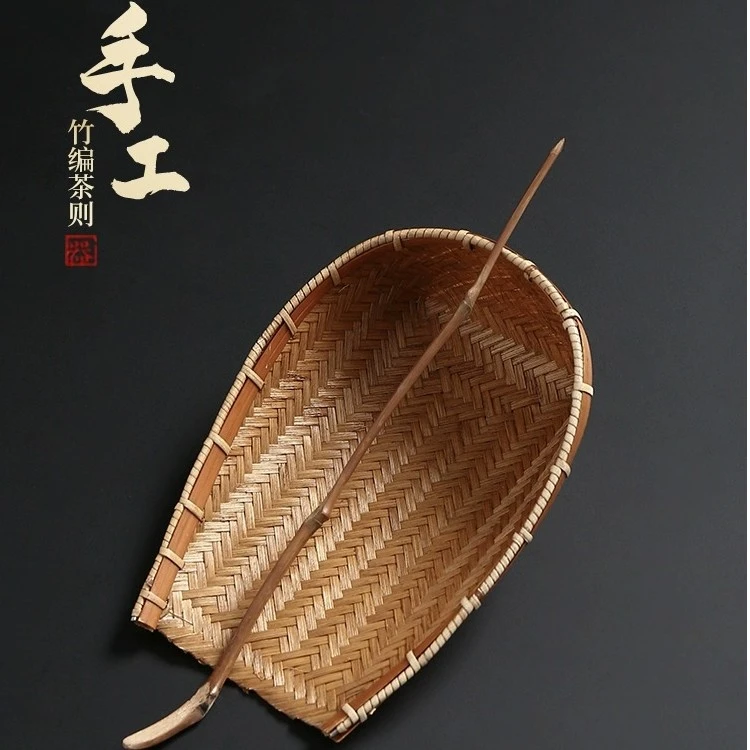 陶福气高档手工竹制茶具配件茶拨茶则套装 茶艺表演用竹茶扒茶勺