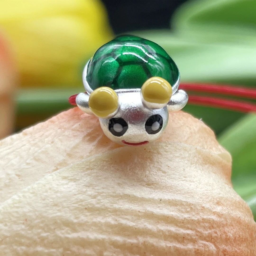 吊坠足银 新奢贤 小乌龟 999纯银可爱全红婵同款挂件吊坠萌趣滴溜