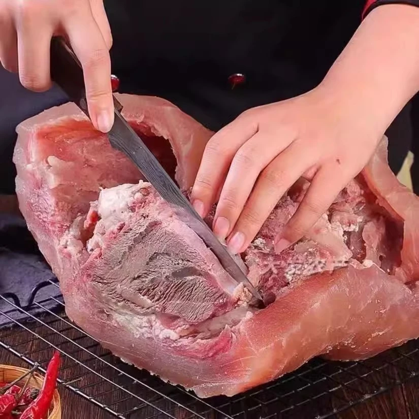 新鲜熟牛头肉大块整片原味牛脸带皮牛肉熟食筋头巴脑