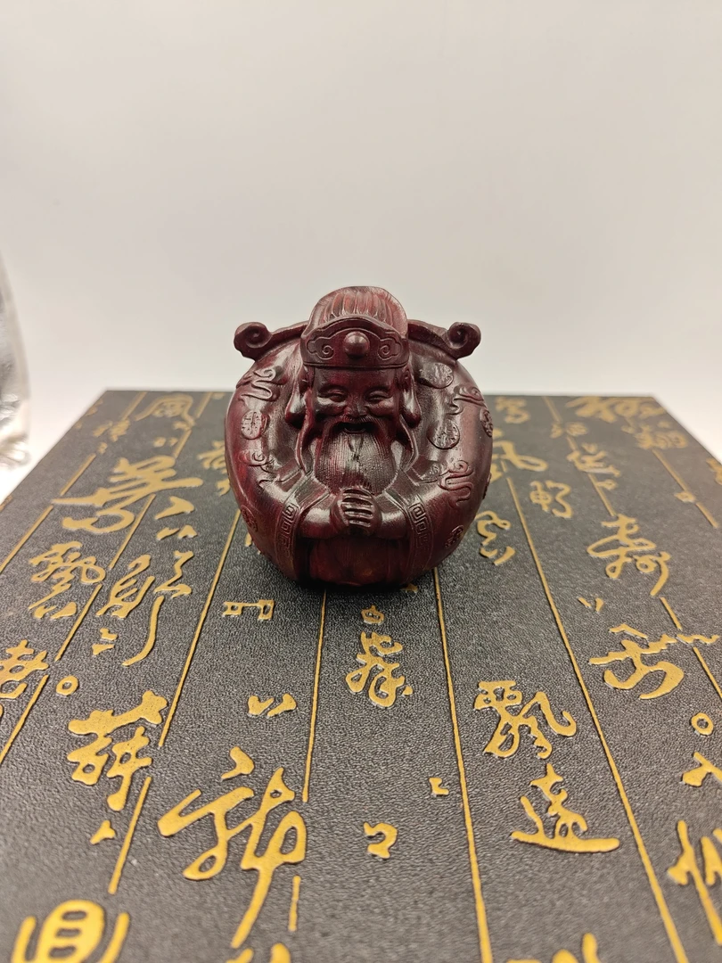 紫檀胖财神摆件（直播间）