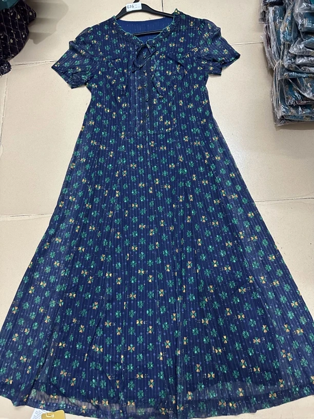 177#台湾纱高端连衣裙