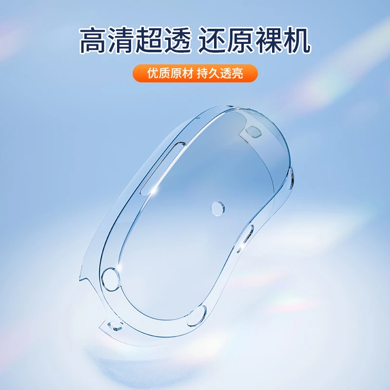 PICO4Pro主机透明硬壳保护套VR一体机配件主机面板防刮花卡通贴纸
