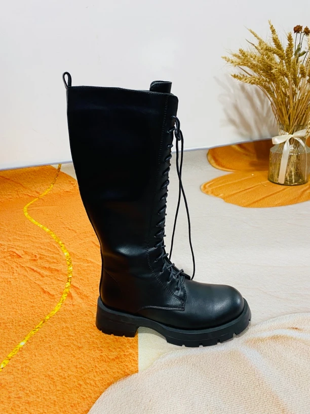 真皮靴子小码清手工鞋