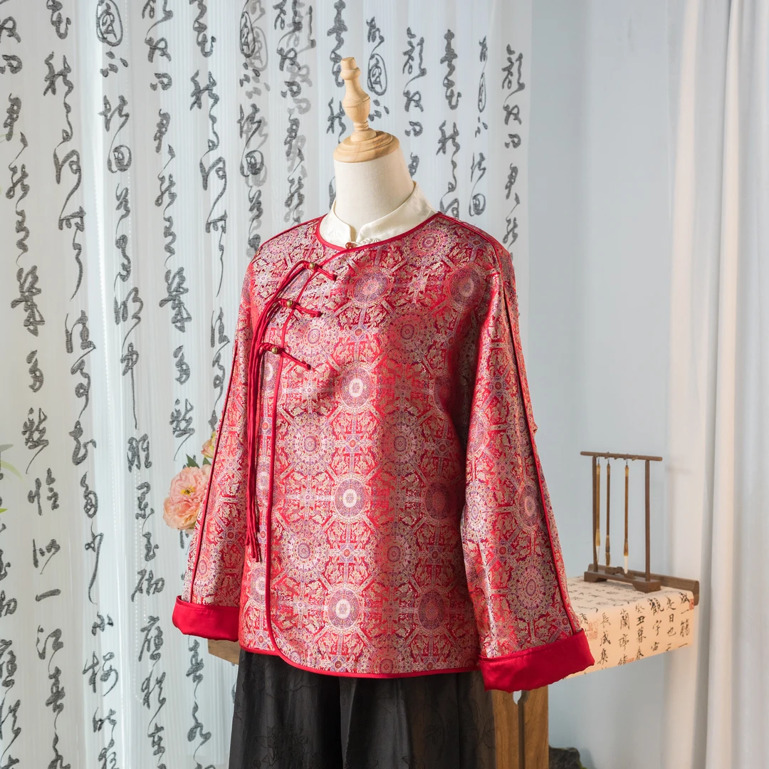【安诺】中式国潮风新中式复古中国风年轻外套上衣长袖时复古新款