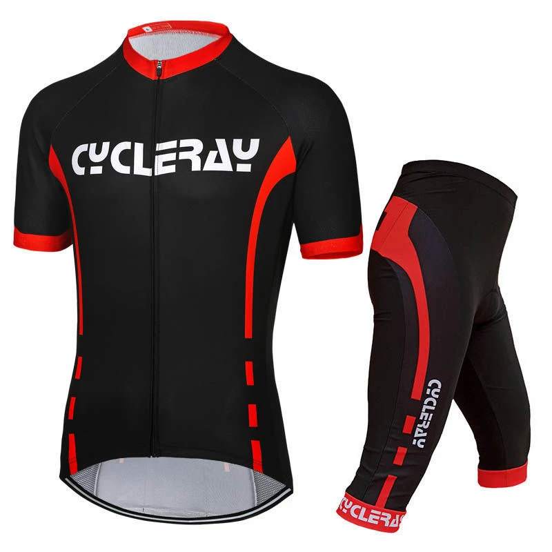 CYCLERAY新款夏骑行速干短袖短裤公路车骑行服山地自行车骑行装备