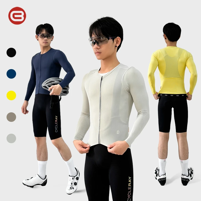 【春日特惠】CYCLERAY飒客锐长袖透气修身自行车夏季薄款速干骑行服