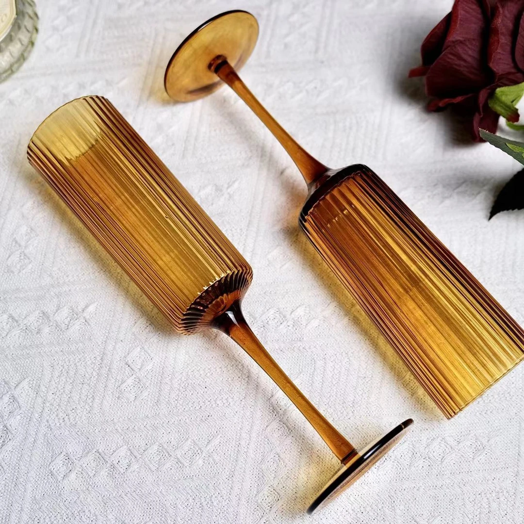 【发两支】高颜值轻奢欧式香槟杯 葡萄酒杯 高脚杯