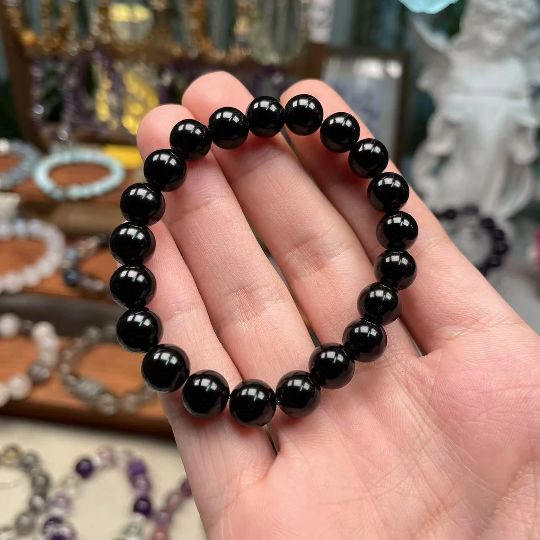 【超级福袋款】天然黑曜石8mm素圈款